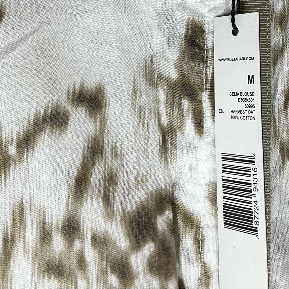 Elie Tahari Harvest Oat Women’s Blouse - Picture 2 of 4